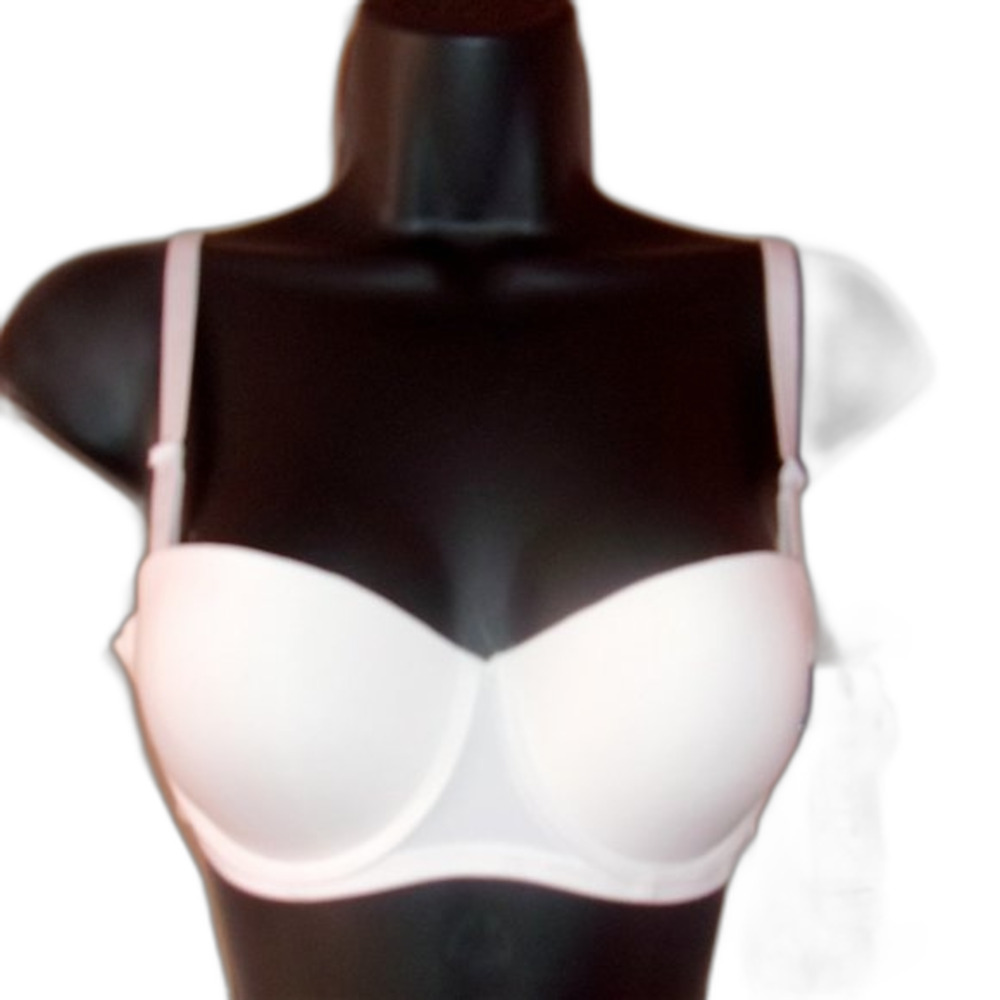 Youmita White Demi 38C Bra w/ Multiway Straps NWT